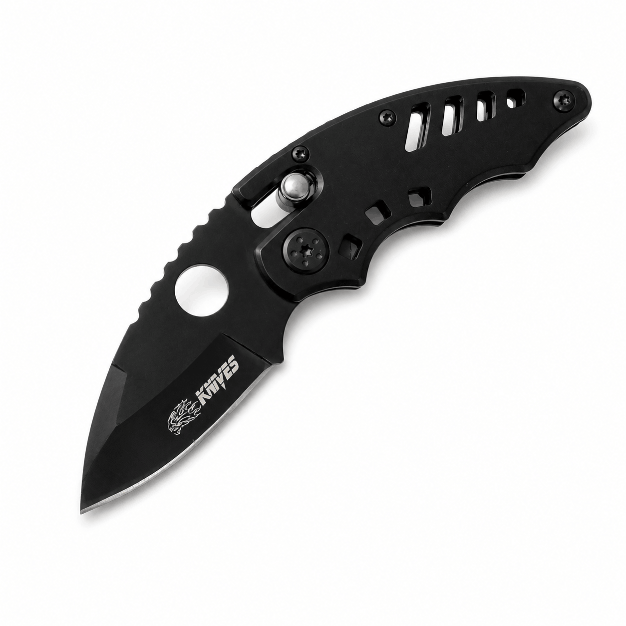 🎁 Мини сгъваем нож Black Airsoft KNIFES - EDC (100% off)