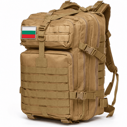 Тактическа раница 45L, велкро с български флаг 900D