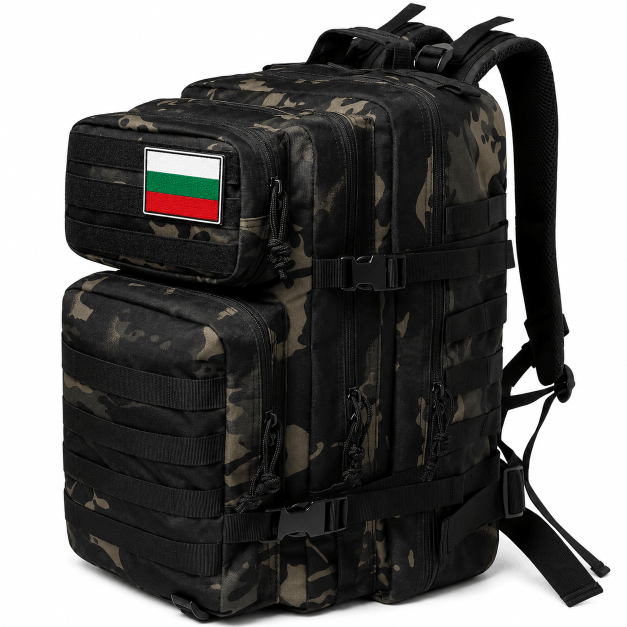 Тактическа раница 45L, велкро с български флаг 900D