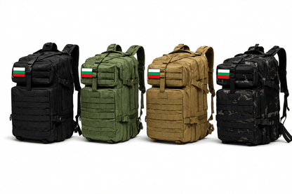 Тактическа раница 45L, велкро с български флаг 900D